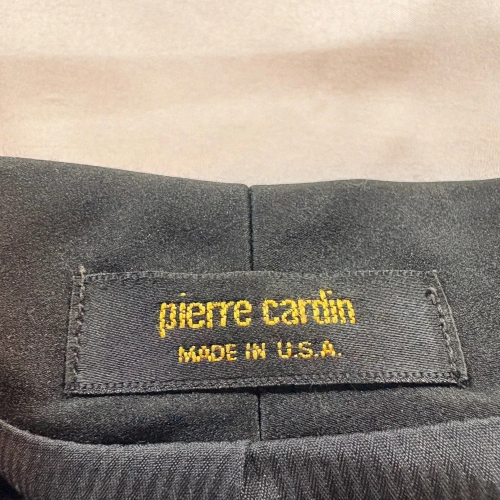 Pierre Cardin Tuxedo Tailcoat Mens 44R Black Wool Shawl Lapel Formal Wedding
